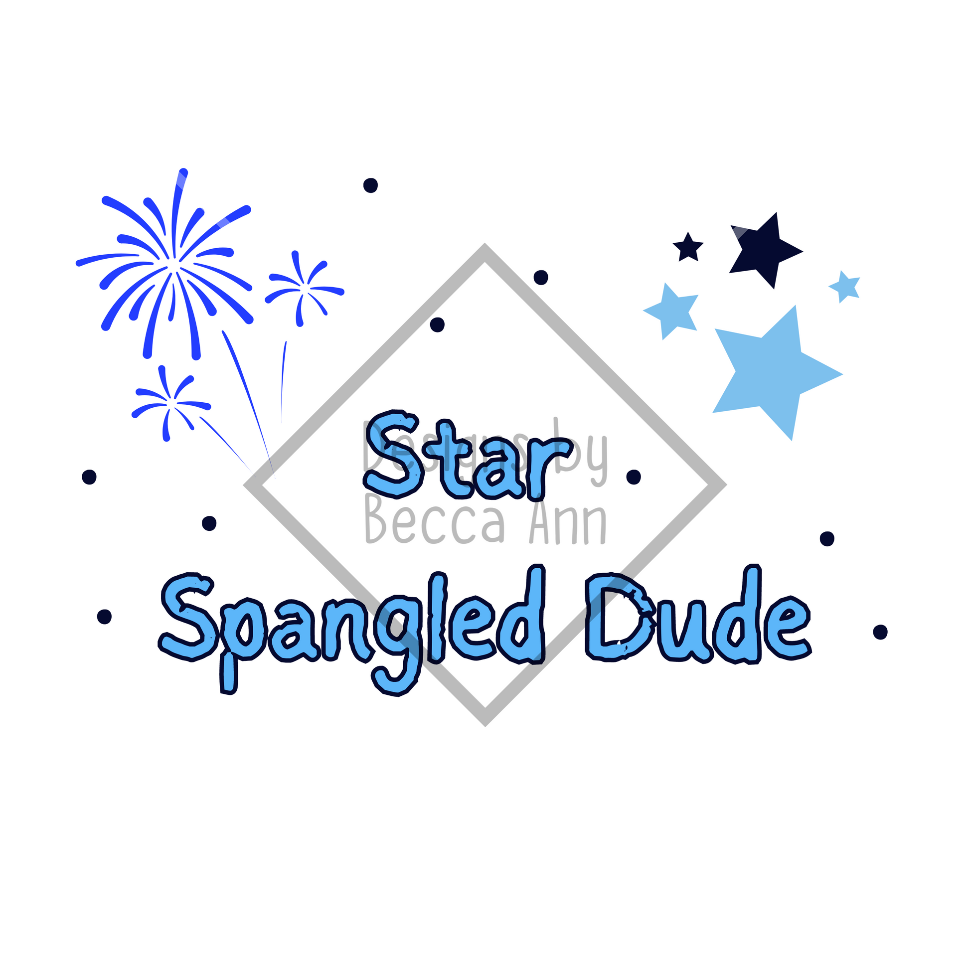 Star Spangled Dude Seamless File