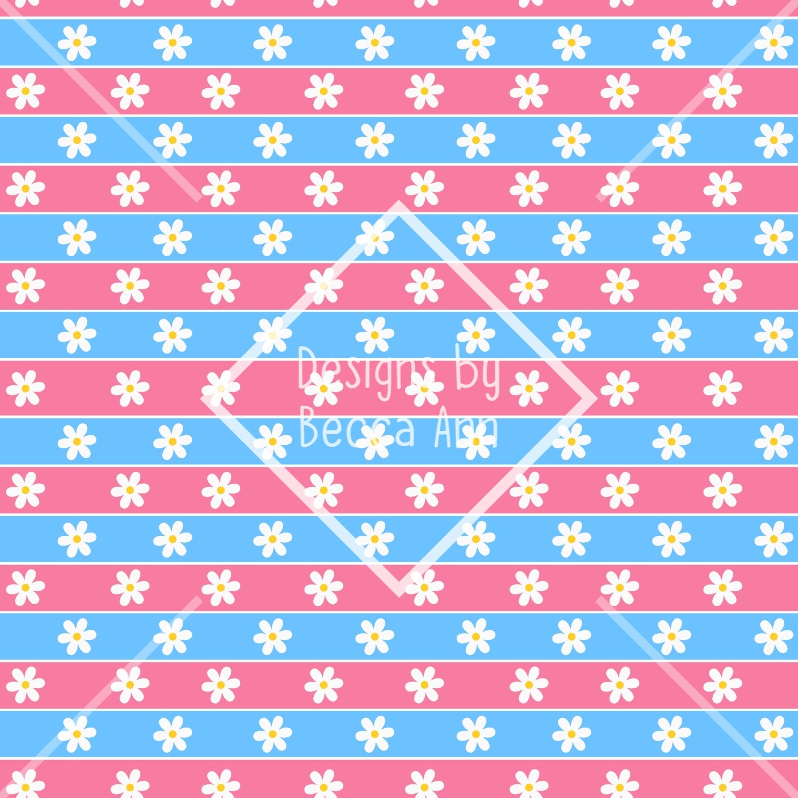 Striped Daisy Seamless File