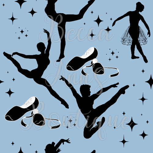 Silhouette Dancers Seamless File