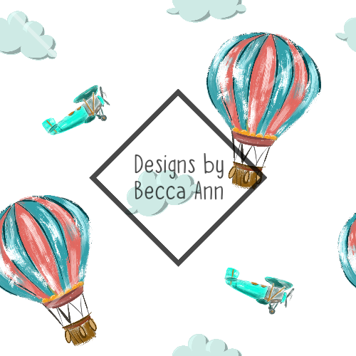 Hot Air Balloon Sky Seamless File