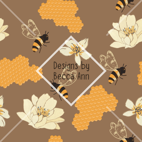 Realistic Honey Bee Seamless File