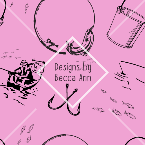 Fishing Outline Seamless File