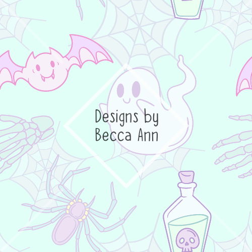 Pastel Halloween Seamless File