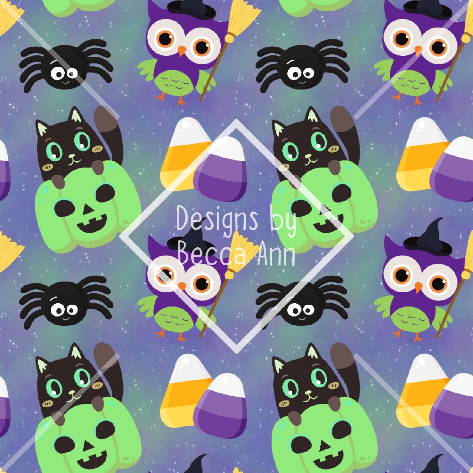 Stardust Glitter Halloween Seamless File