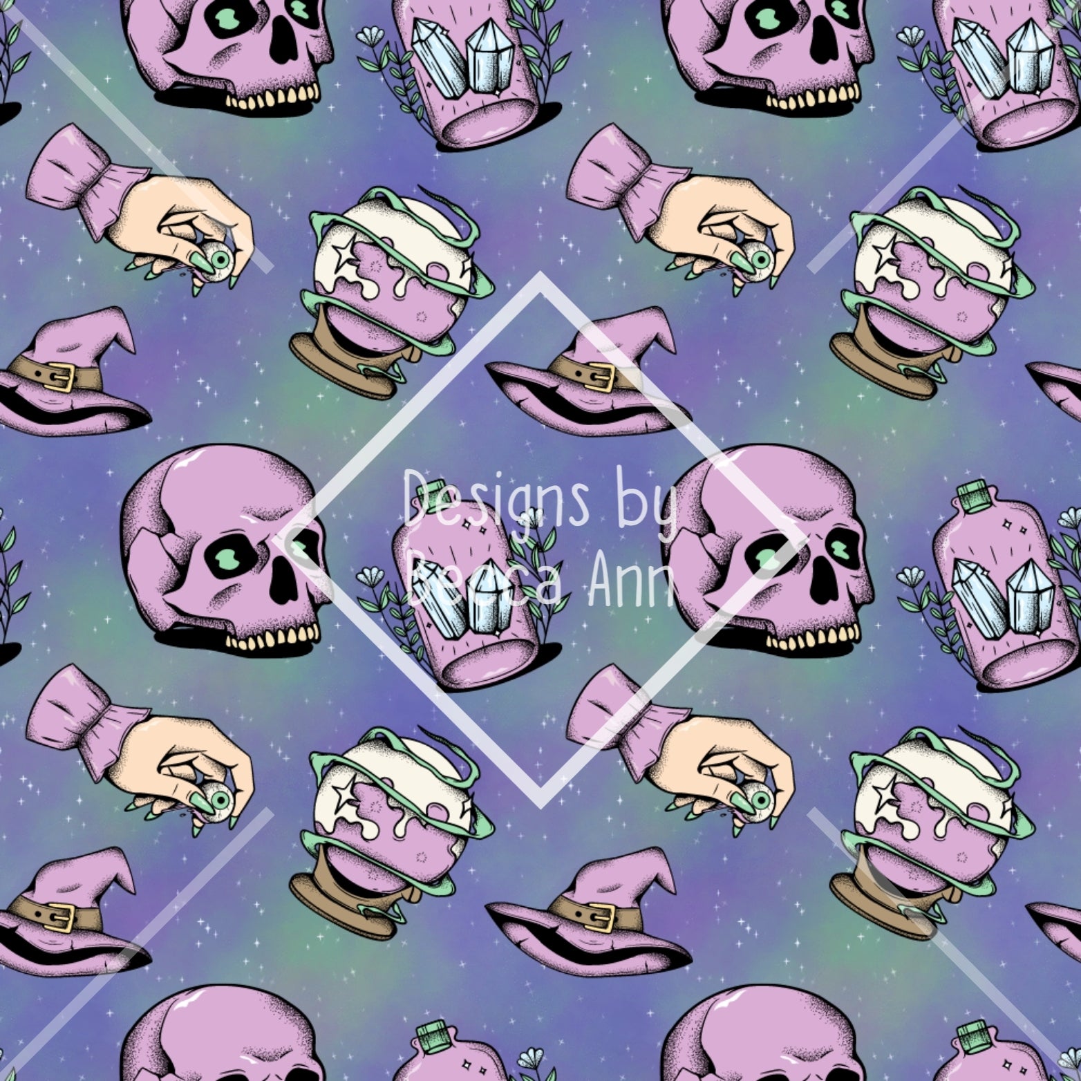 Stardust Glitter Halloween Seamless File