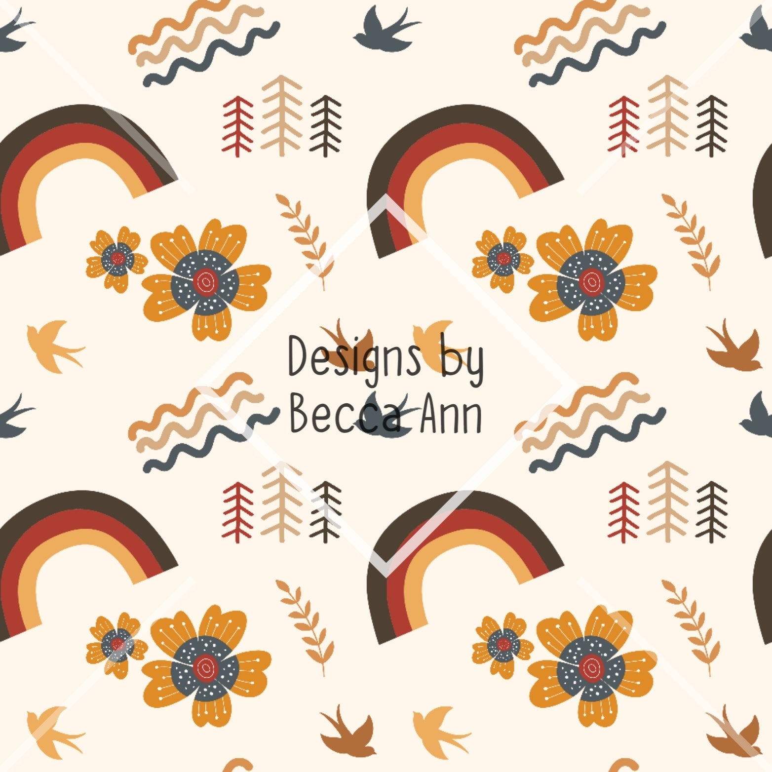 Autumn Boho Seamless File