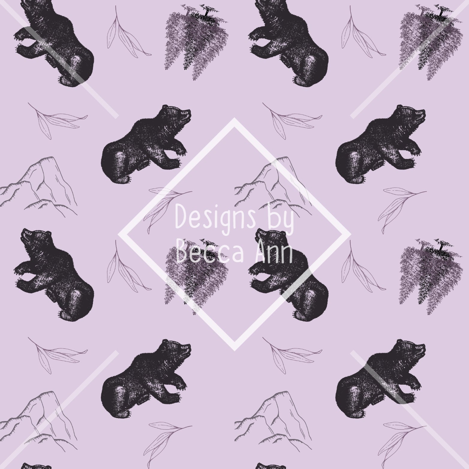 Mountain Bear Seamless File