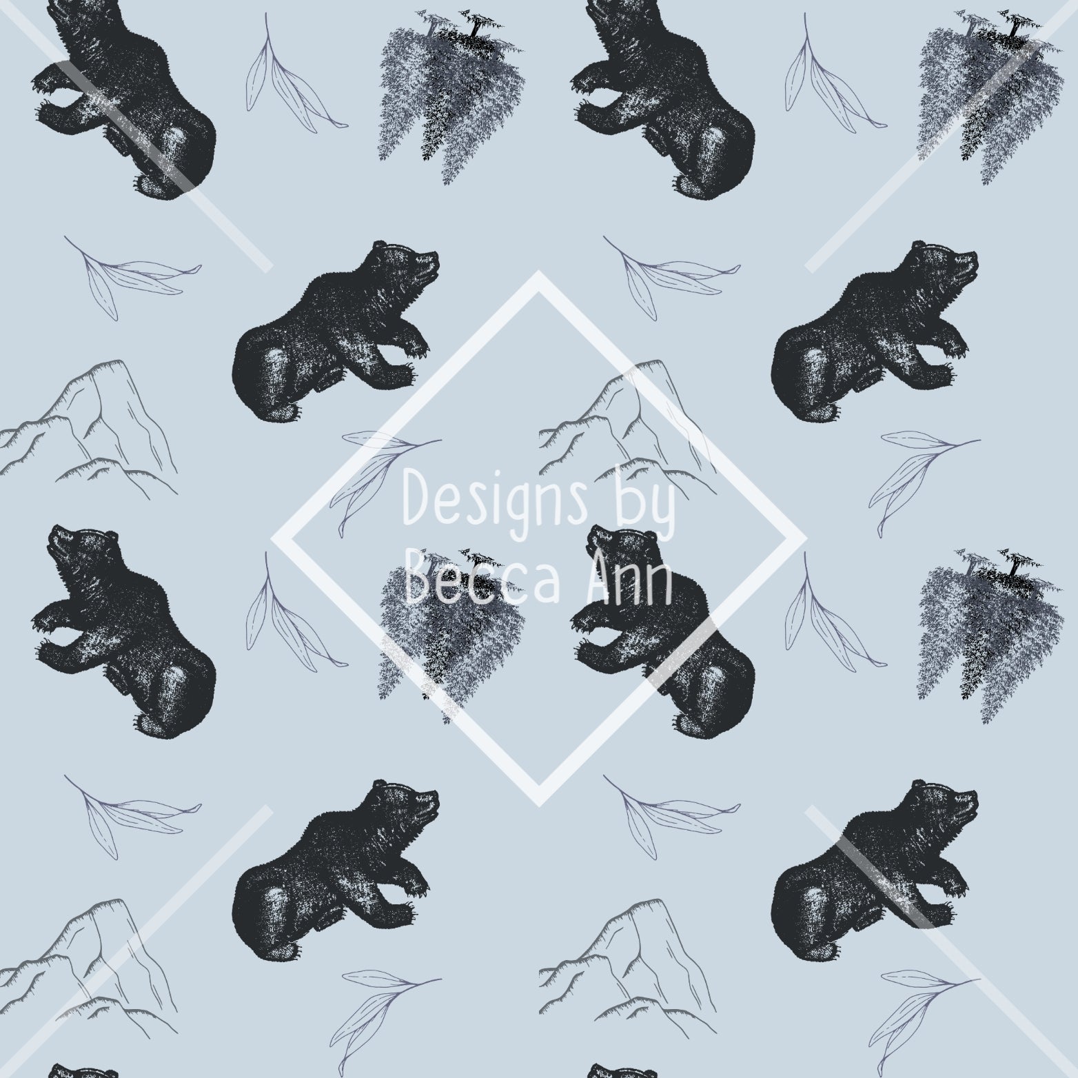 Mountain Bear Seamless File