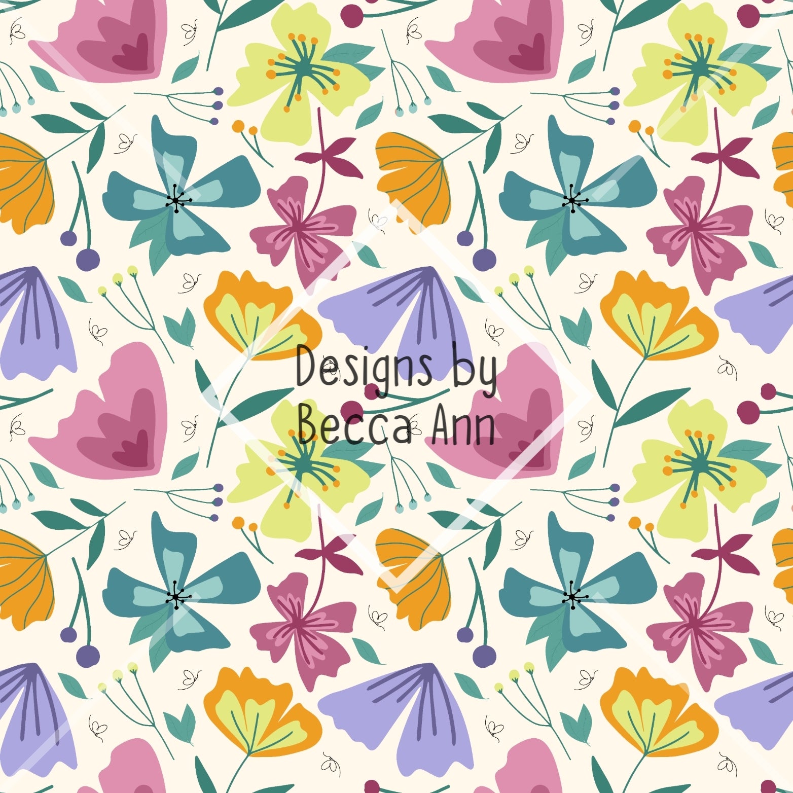 Spring Floral Seamless File