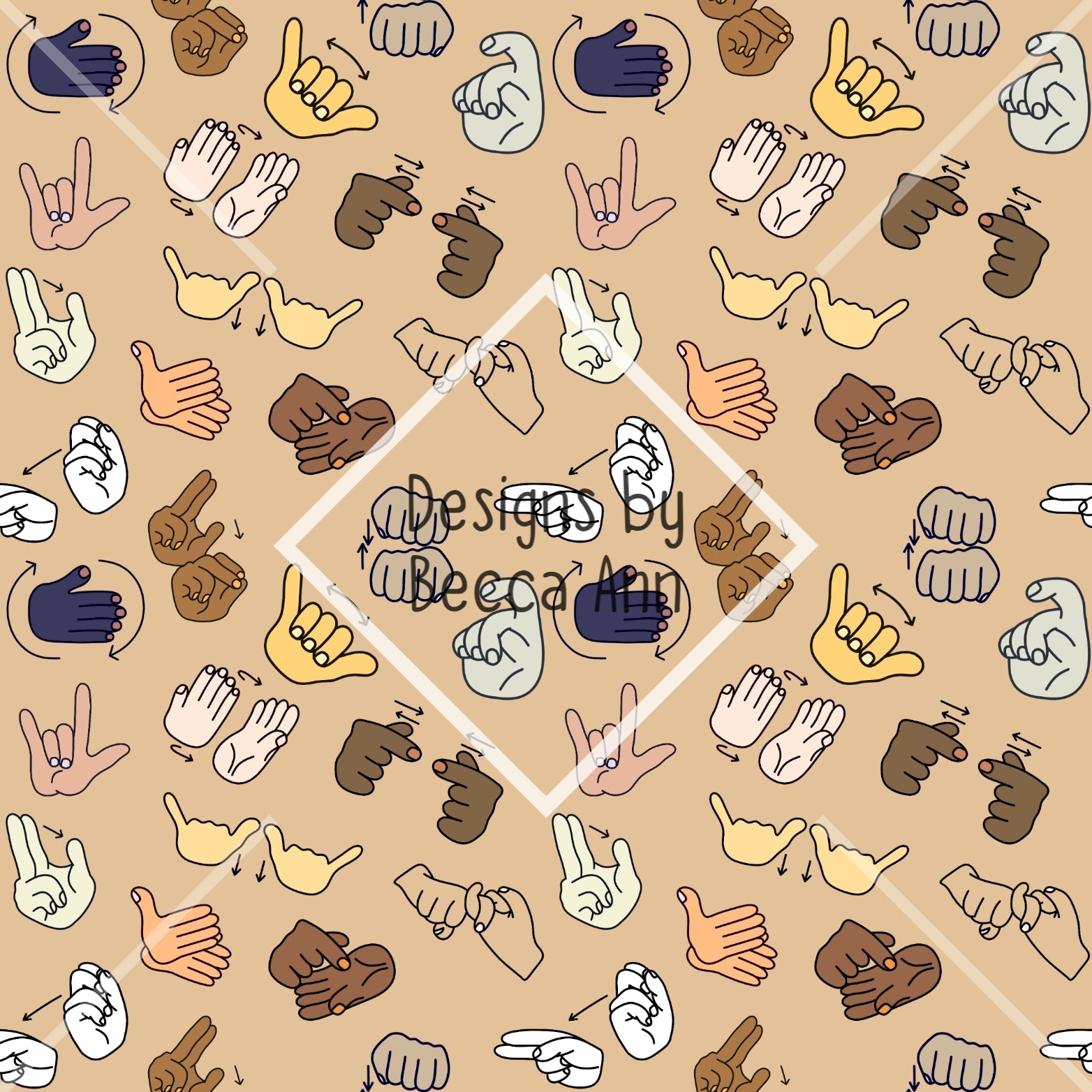 ASL Hands Seamless File