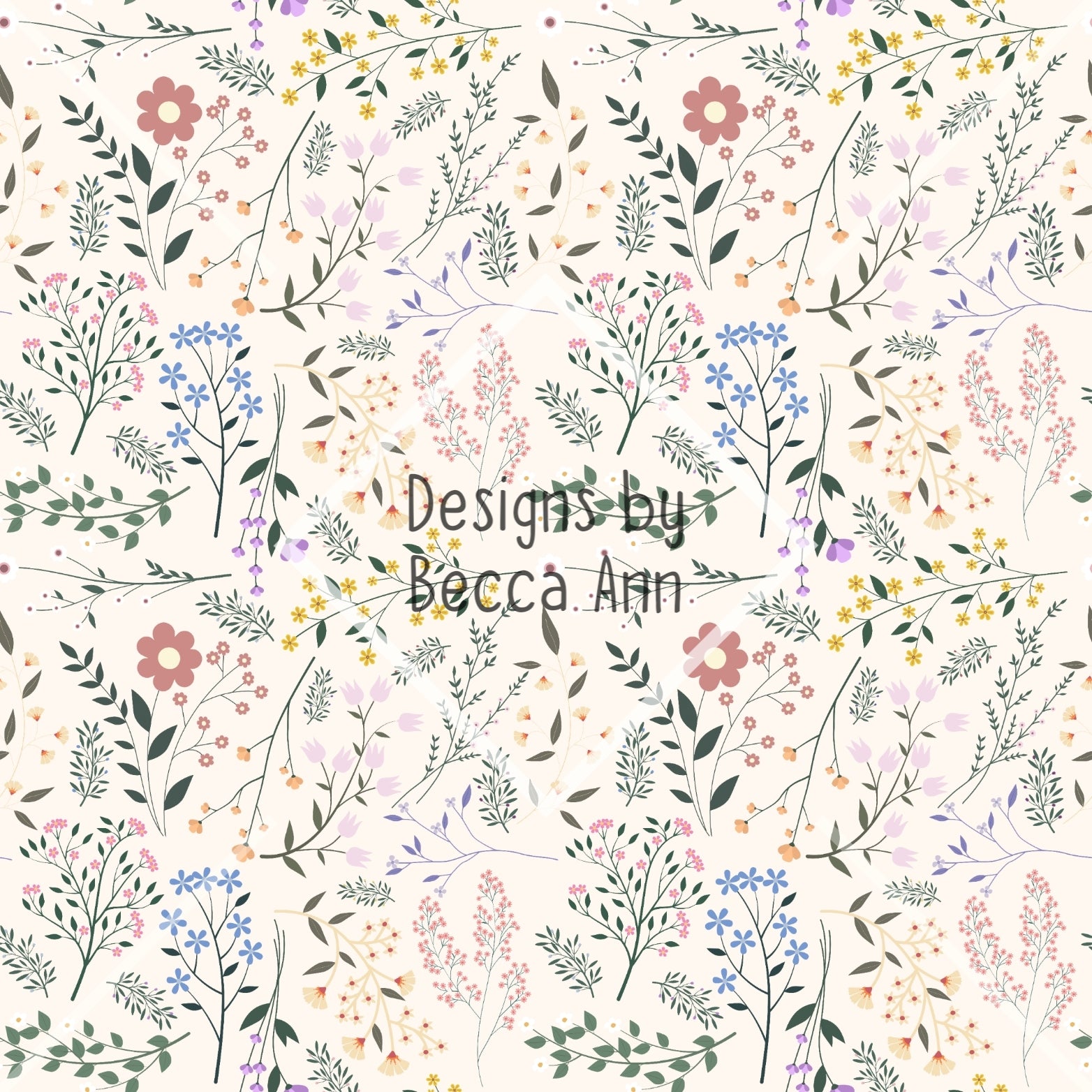 Assorted Wildflower Seamless File