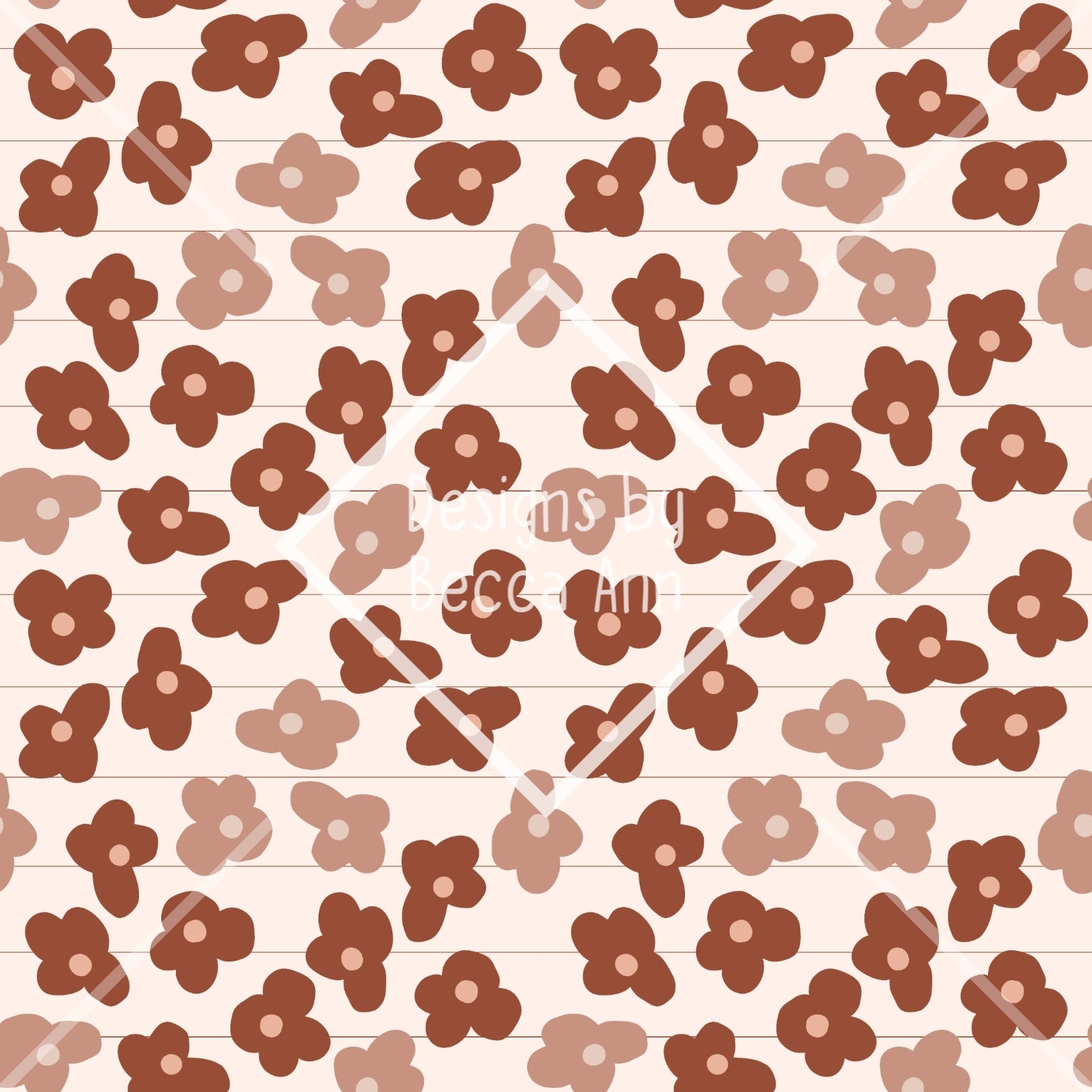 Small Boho Flowers Seamless File