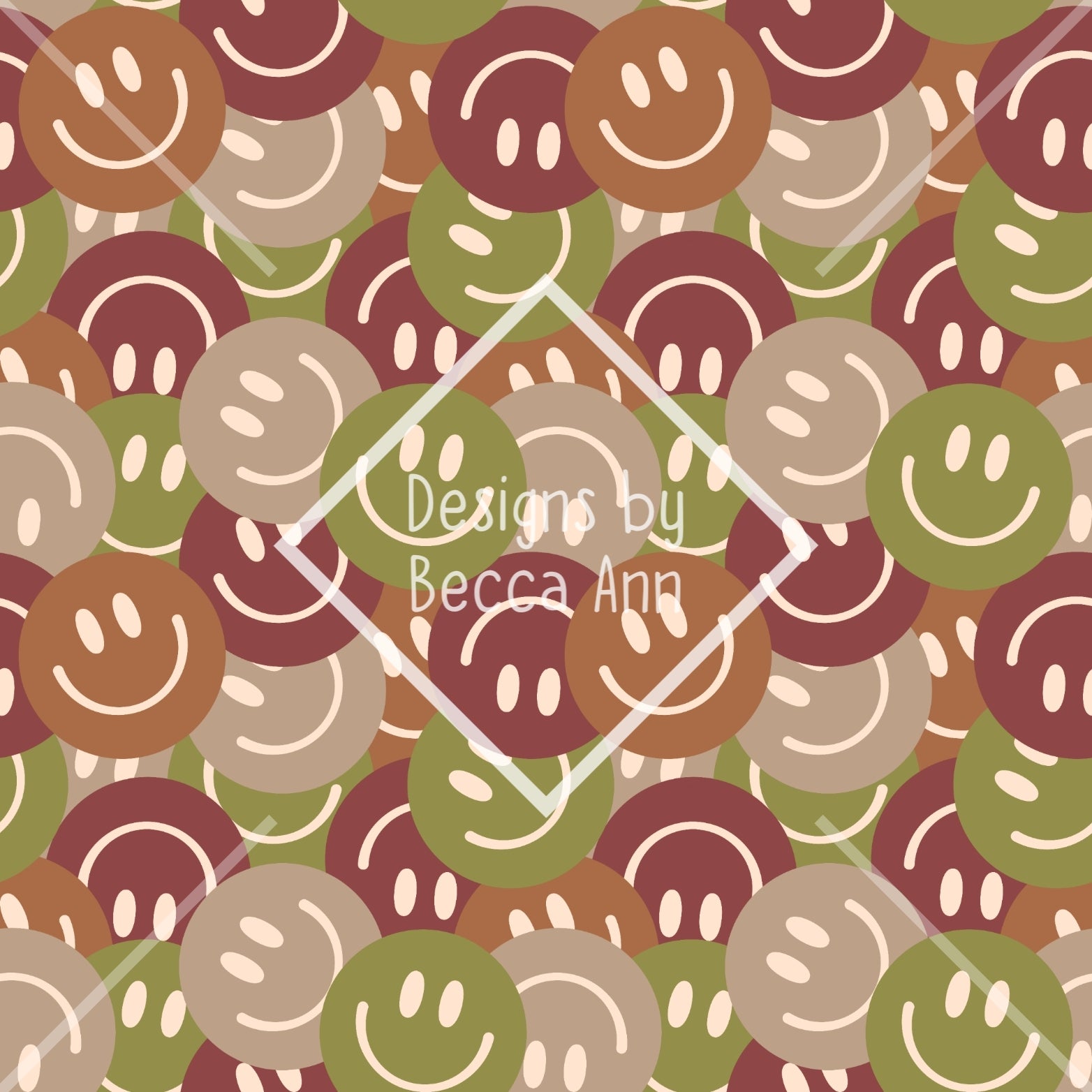 Smiley Face Collage Seamless File