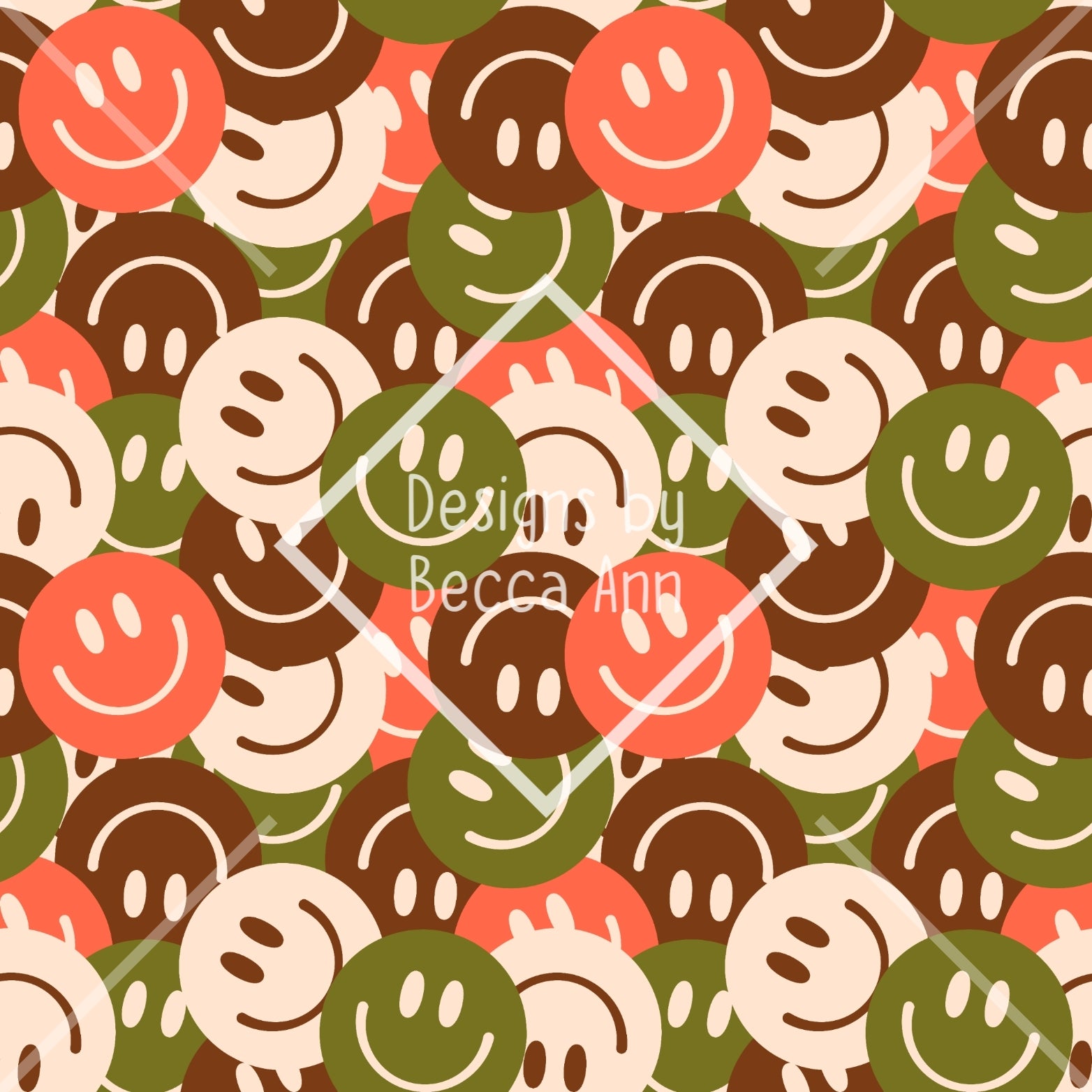 Smiley Face Collage Seamless File