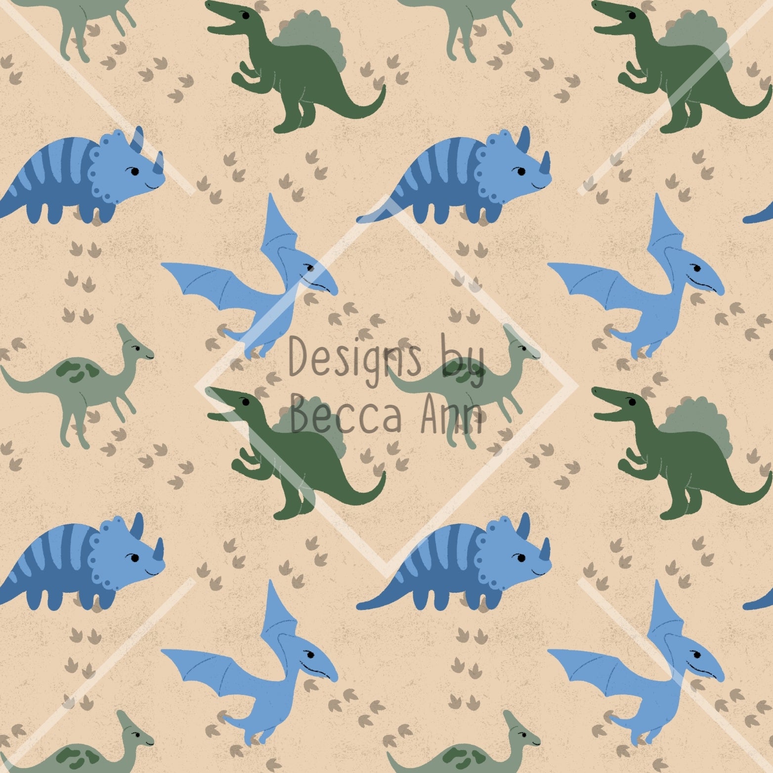 Blue Dino Seamless File