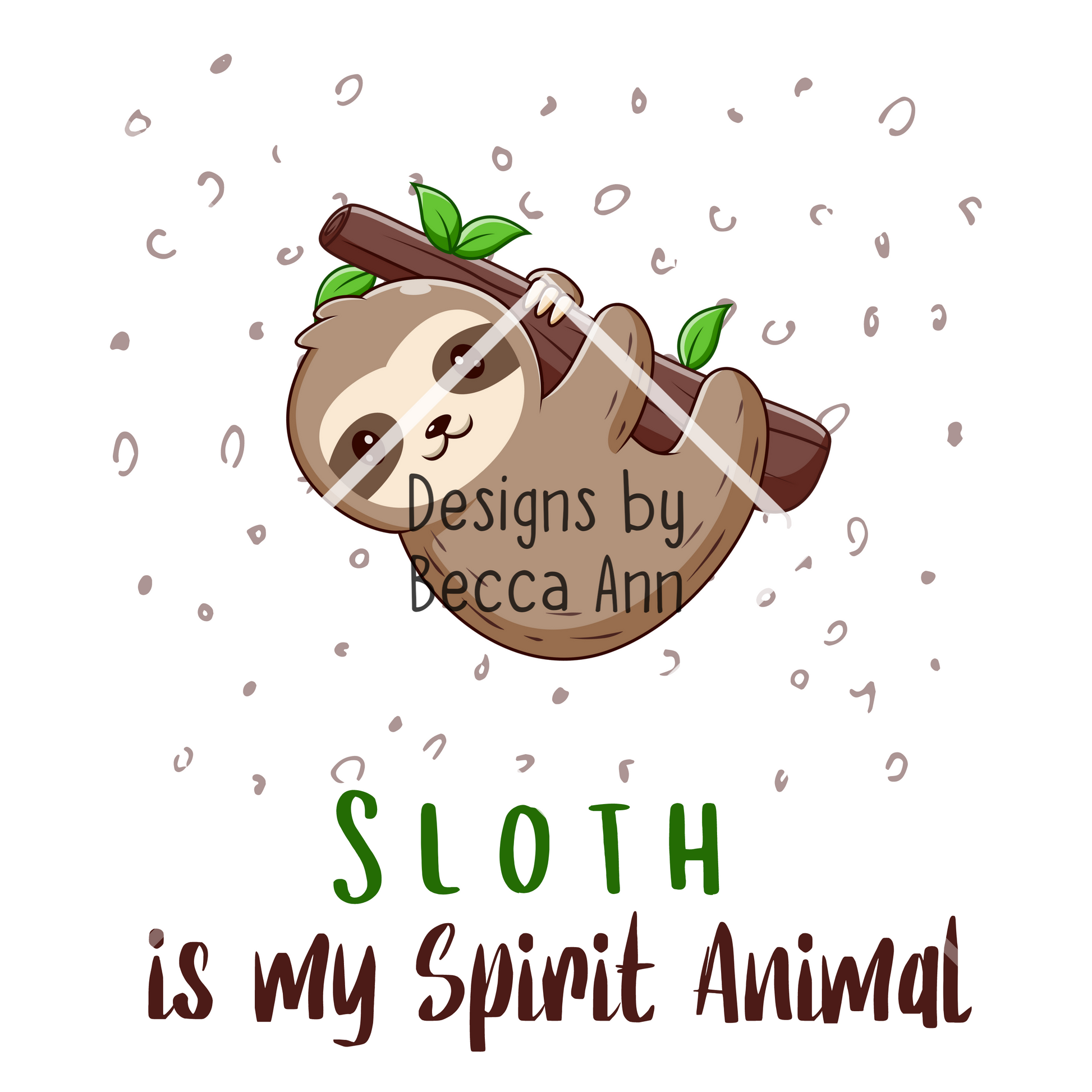 Cute Sloths Seamless File