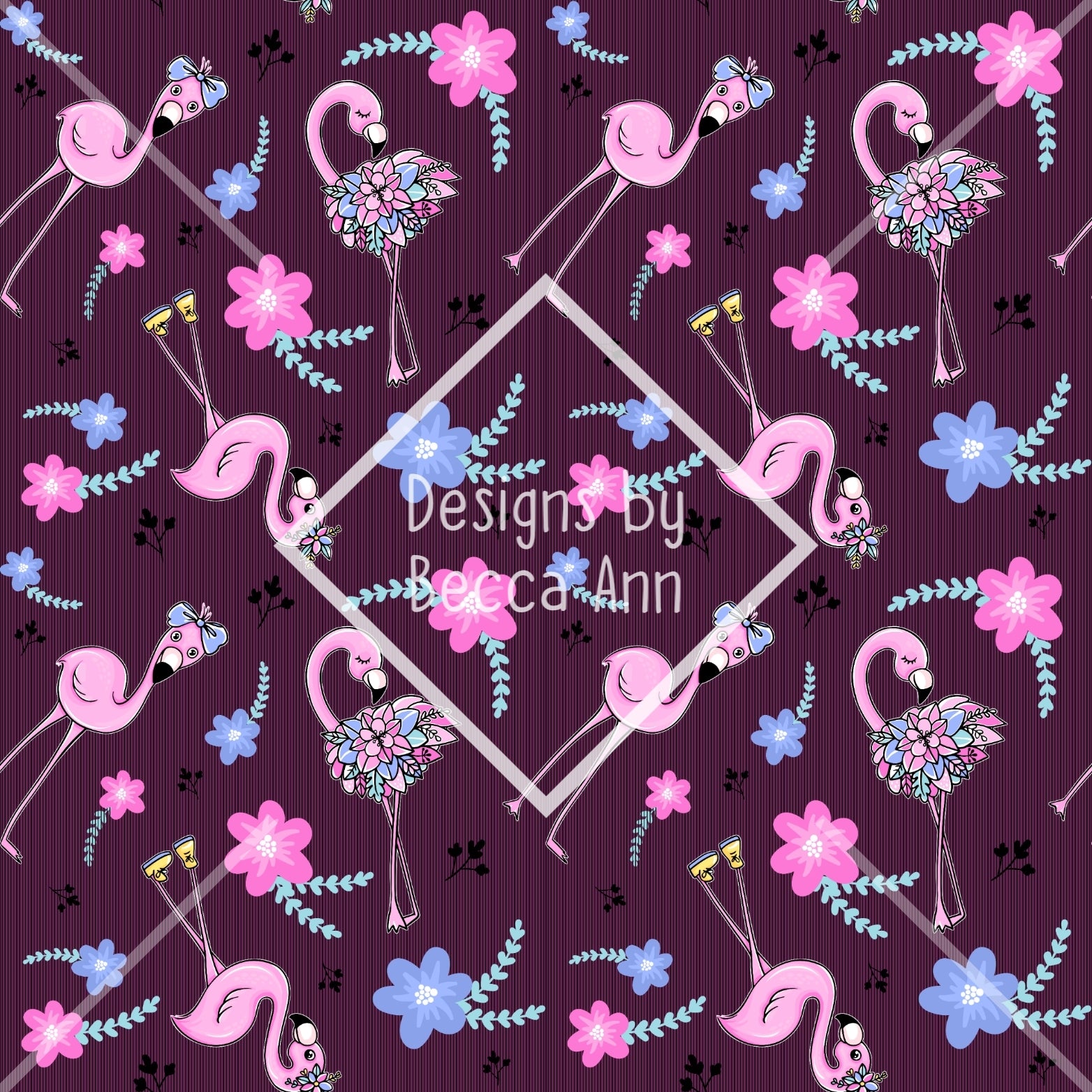 Floral Flamingo Seamless File