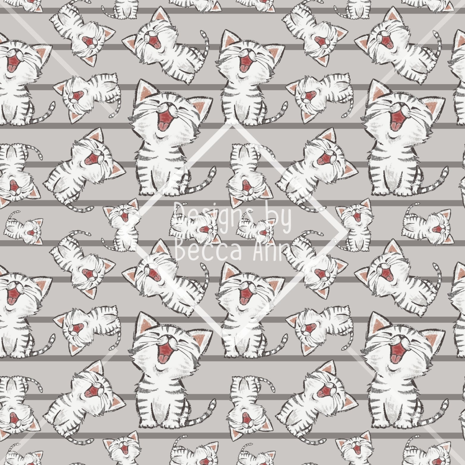 Yawning Cats Seamless File