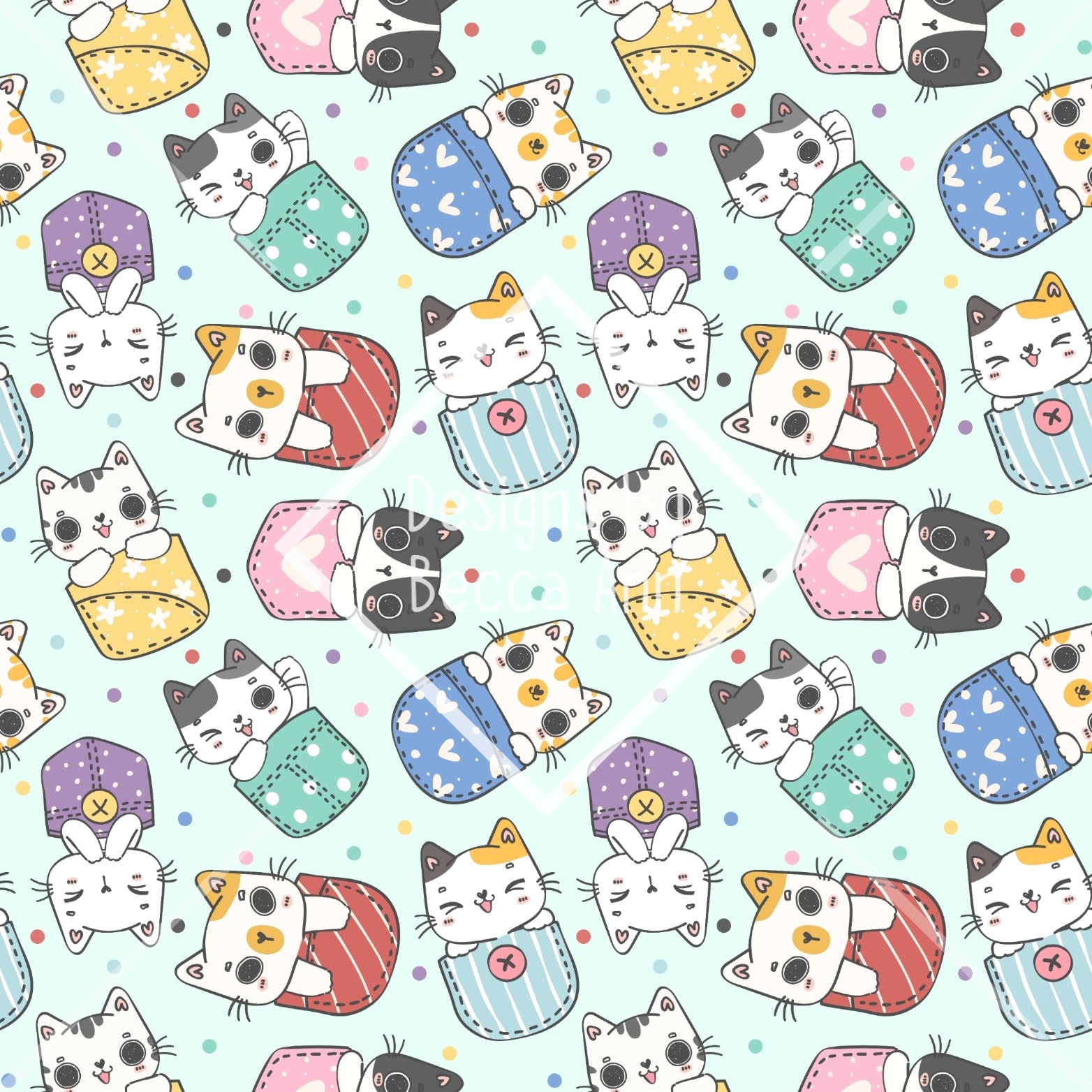 Pocket Cats Seamless File
