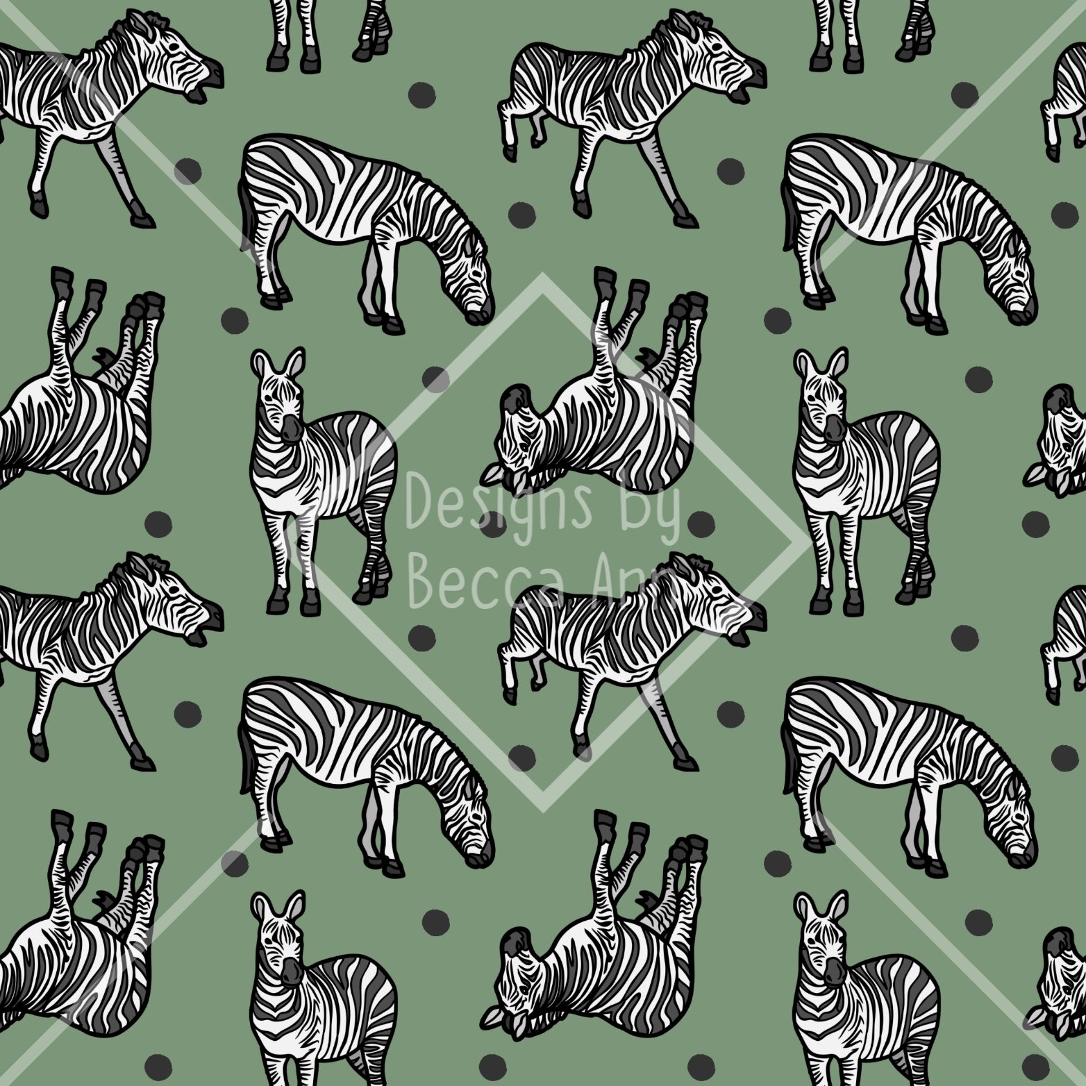 Grazing Zebra Seamless File