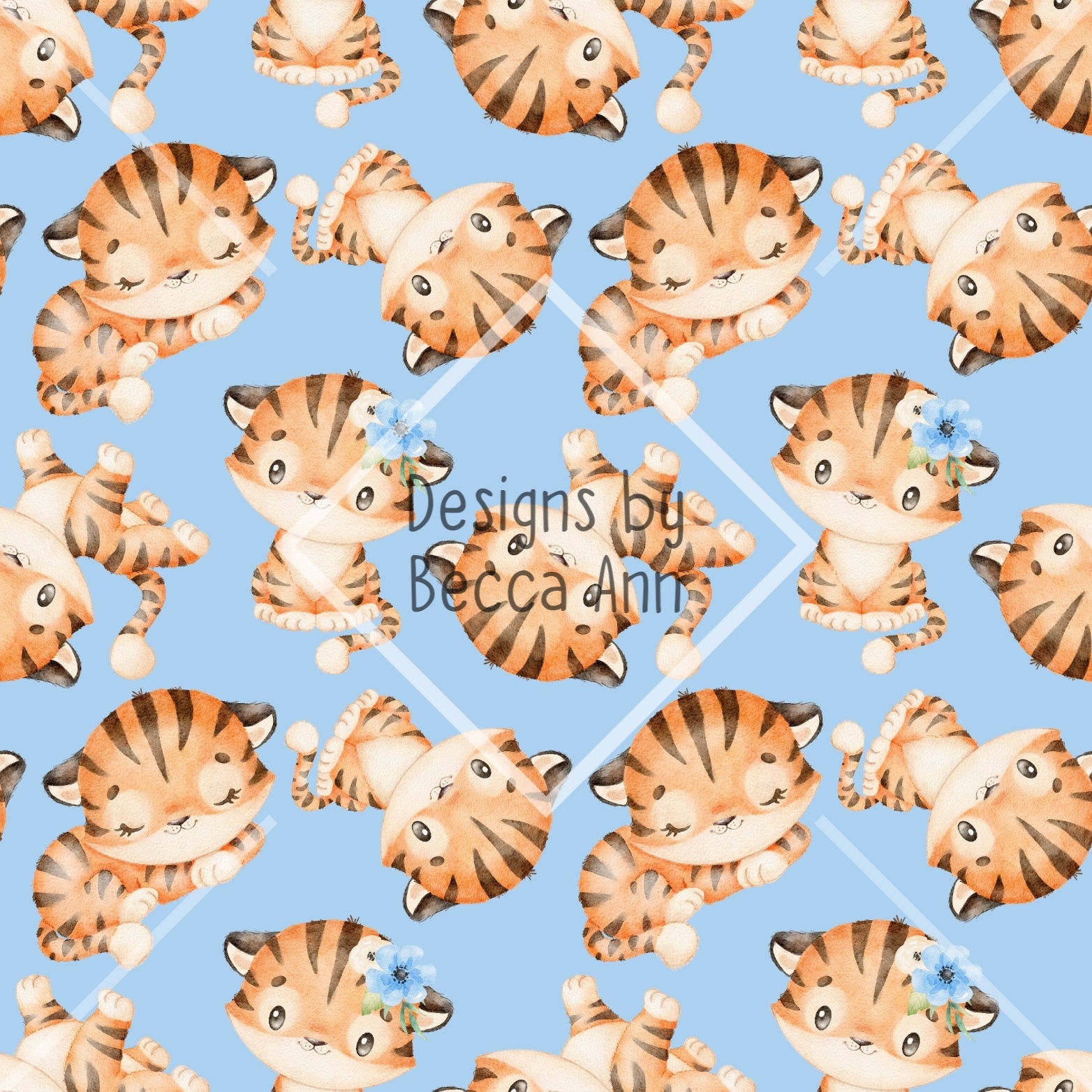 Floral Tiger Seamless File