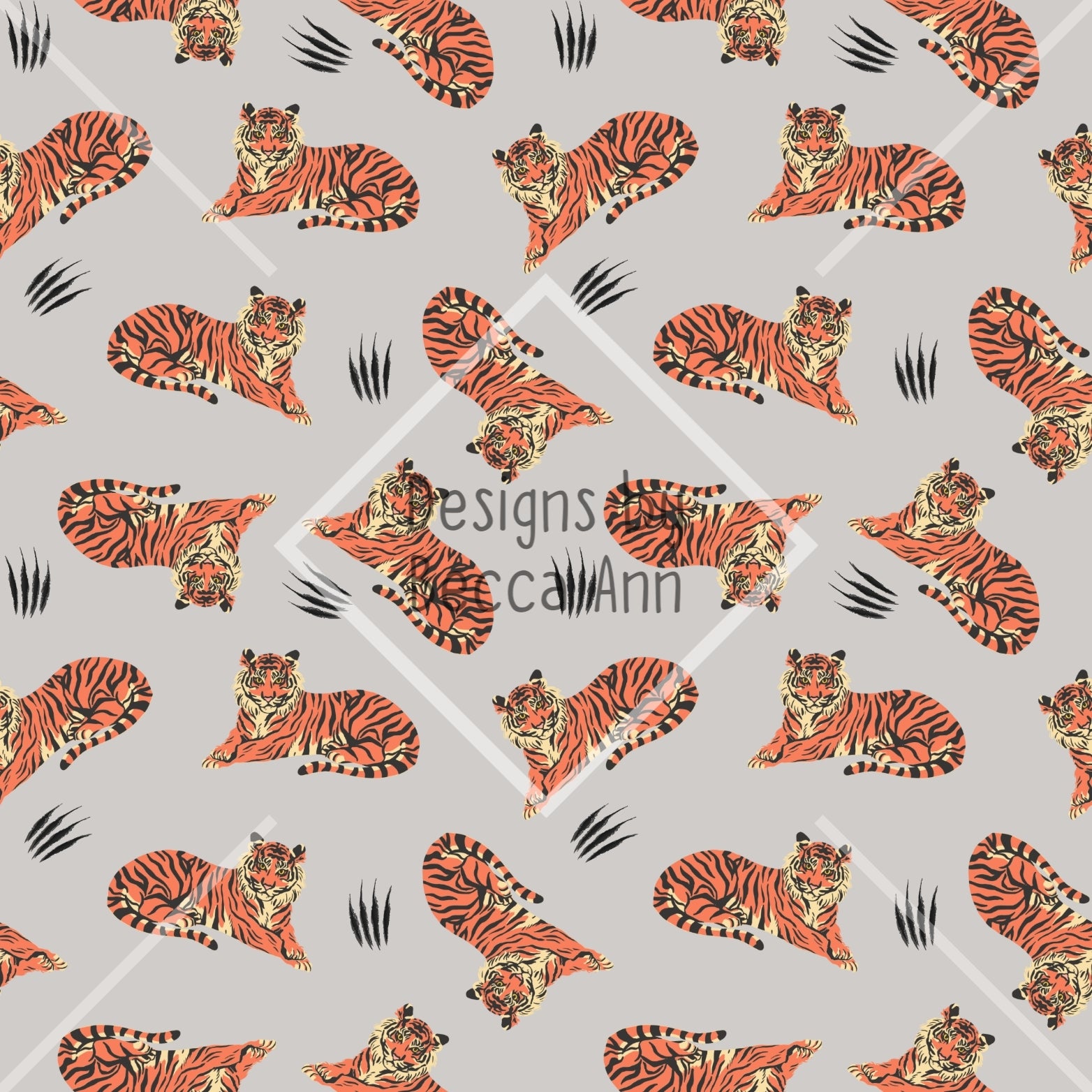 Tiger Scratch Seamless File