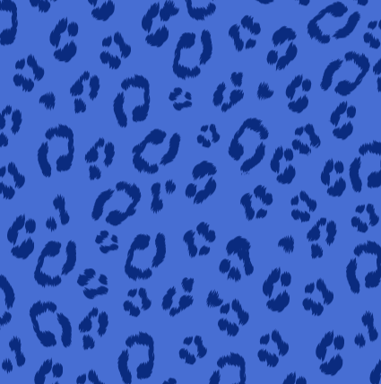 Dark Blue Leopard