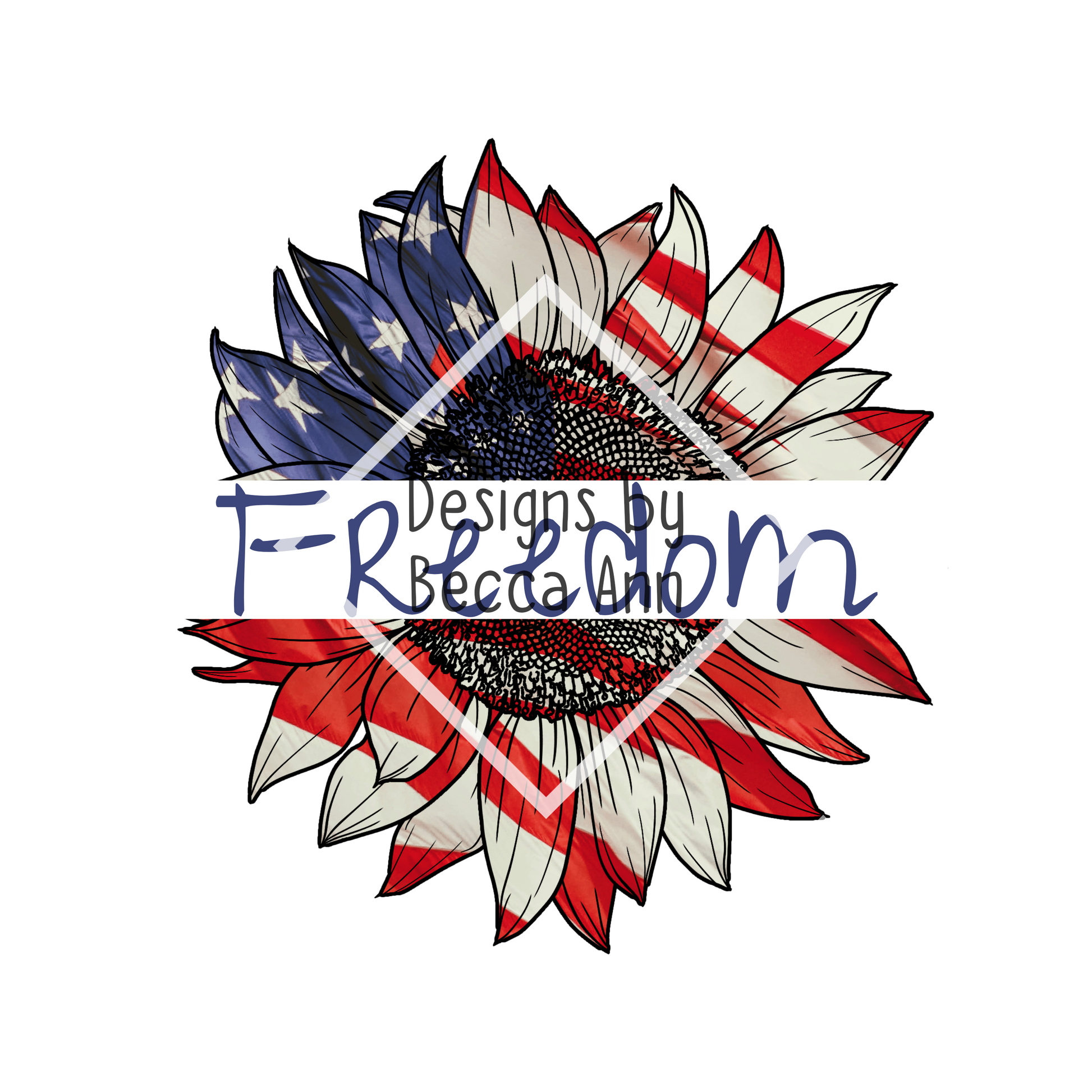 Patriotic Flower PNG File