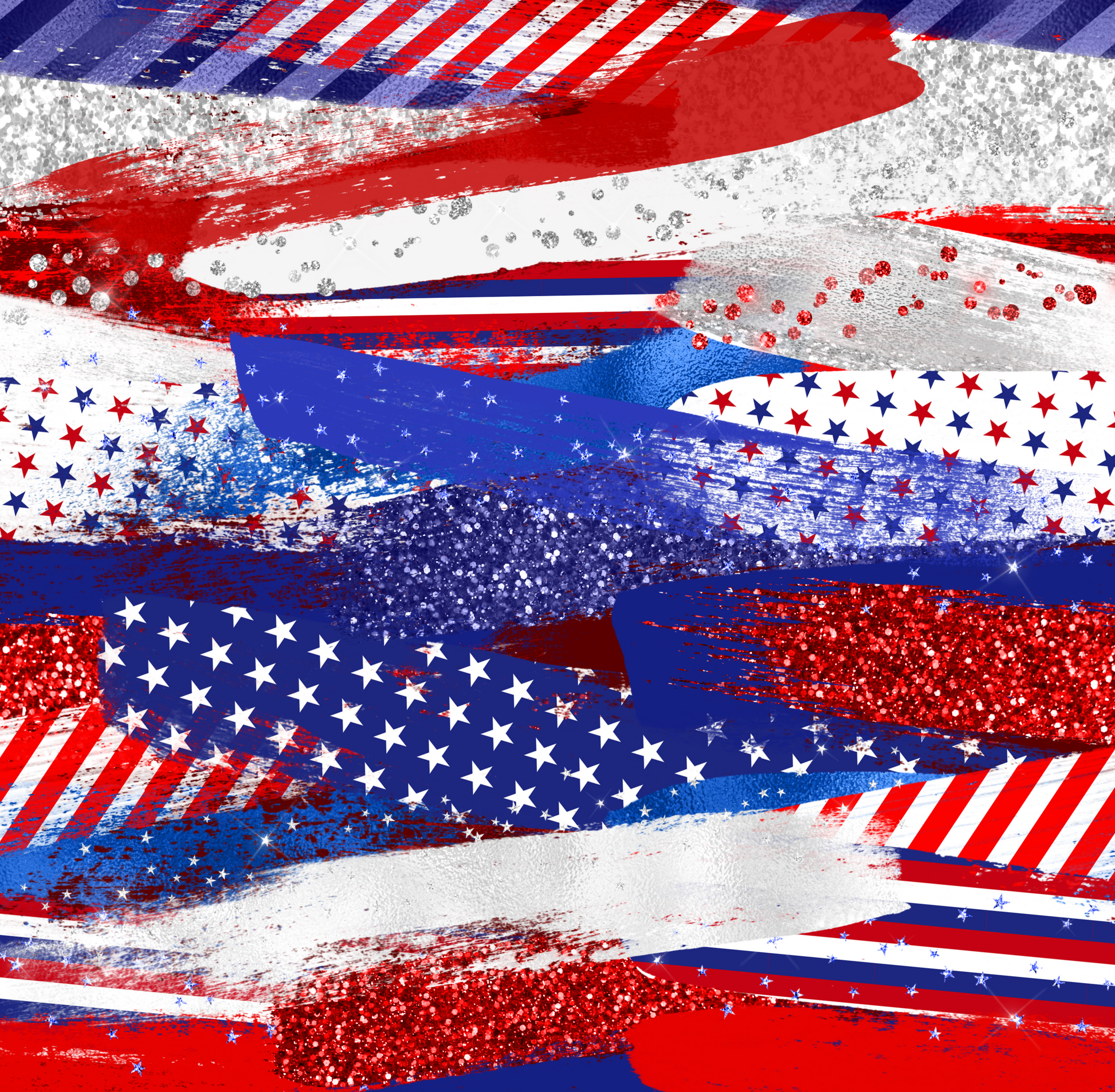 Patriotic Brushstrokes