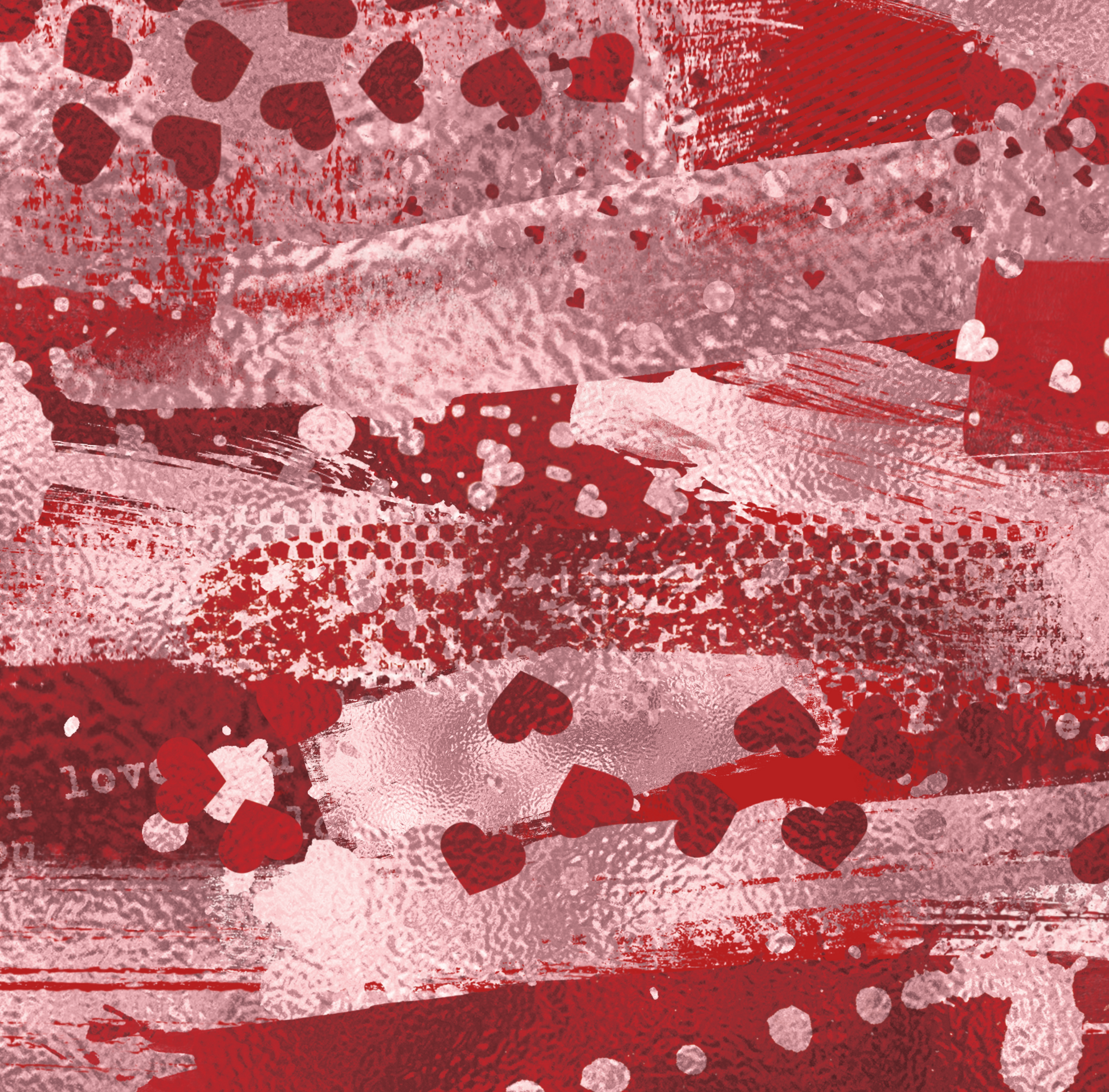 Red Valentine Brushstrokes