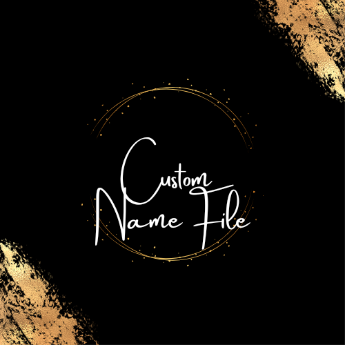 Simple File Name Design Custom Name Seamless File – Becca Ann's Boutique