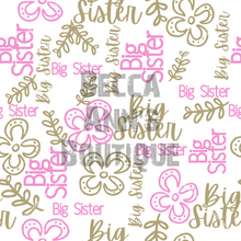 Load image into Gallery viewer, Big Sister floral Seamless File
