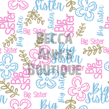 Load image into Gallery viewer, Big Sister floral Seamless File
