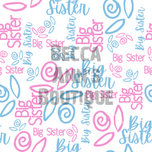 Load image into Gallery viewer, Big Sister floral Seamless File
