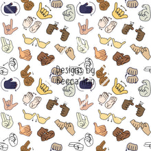 Load image into Gallery viewer, ASL Hands Seamless File
