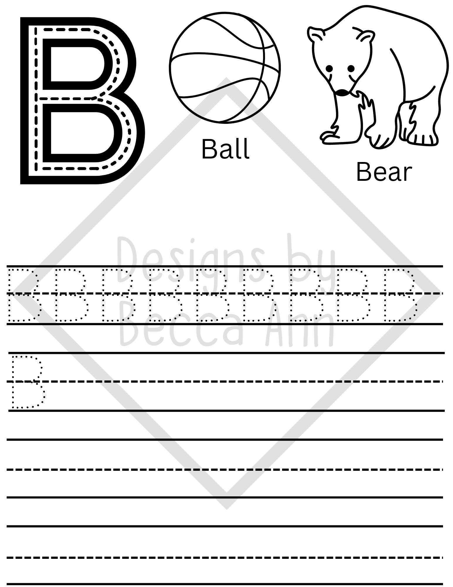 Letter Learning Coloring Book