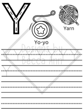 Load image into Gallery viewer, Letter Learning Coloring Book
