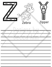 Load image into Gallery viewer, Letter Learning Coloring Book
