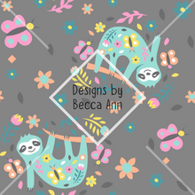 Load image into Gallery viewer, Pastel Sloths Seamless File
