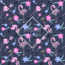 Load image into Gallery viewer, Floral Flamingo Seamless File
